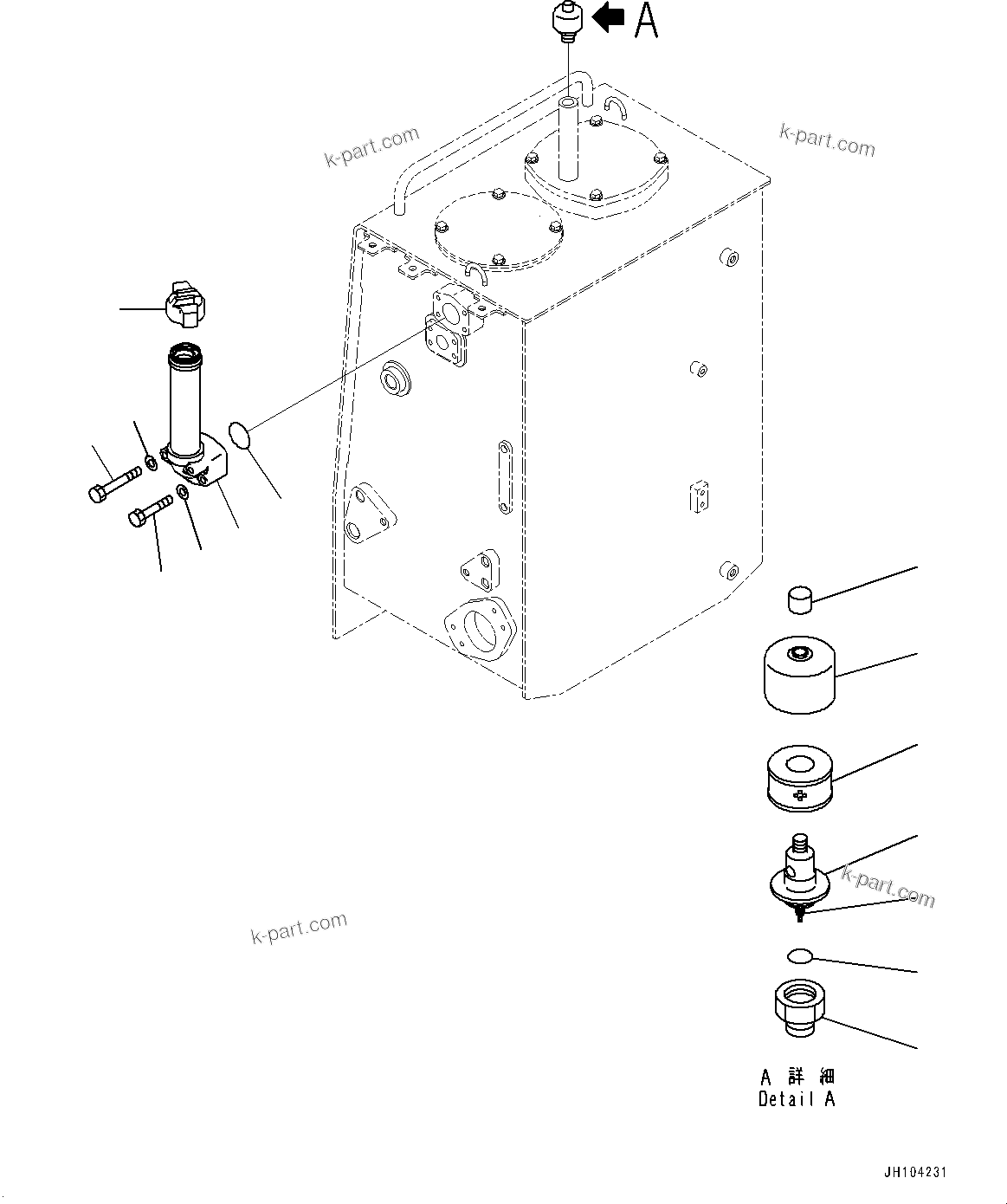 Komatsu parts book diagram for D475A-8E0 S/N 51001-UP: FENDER, HYDRAULIC TANK RELATED PARTS (1/3)(#51001-)