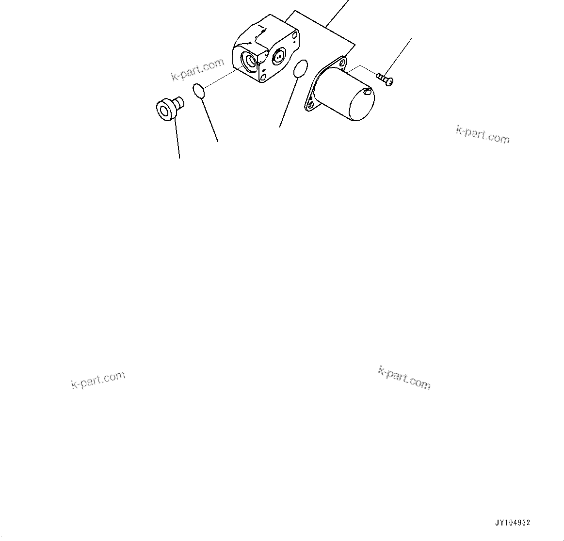 Komatsu parts book diagram for D475A-8E0 S/N 51001-UP: FENDER, SOLENOID VALVE(#51001-)