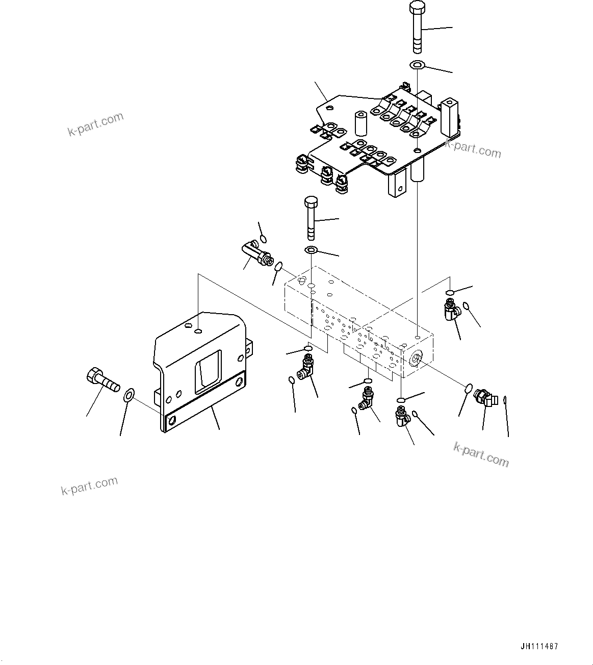 Komatsu parts book diagram for D475A-8E0 S/N 51001-UP: FENDER, BRACKET AND ELBOW(#51001-)