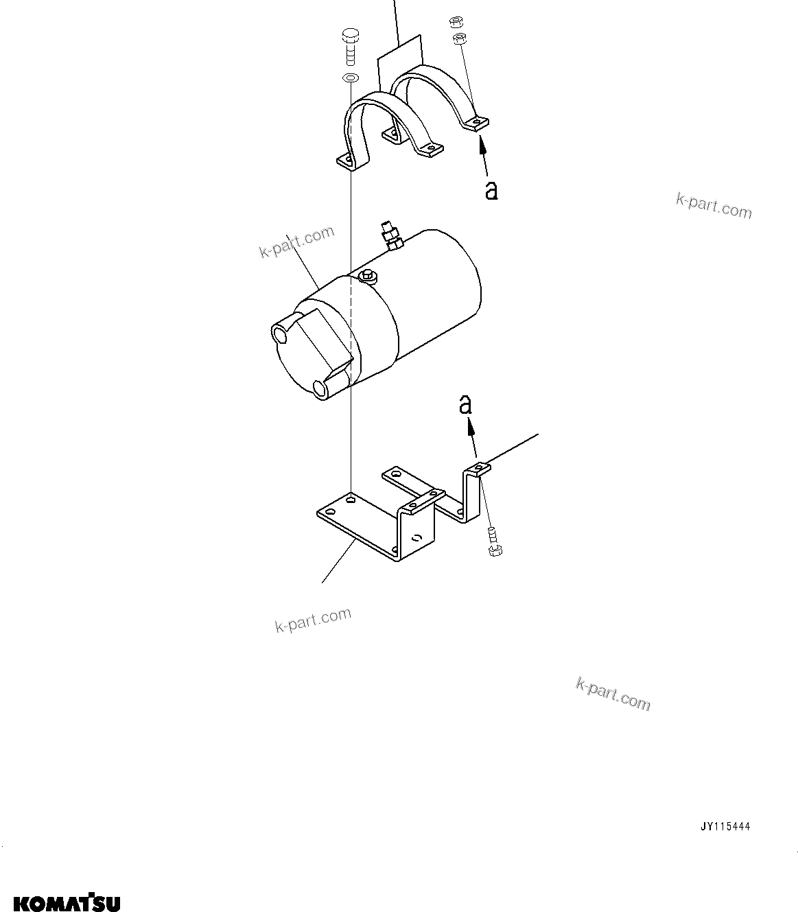 Komatsu parts book diagram for D475A-8E0 S/N 51001-UP: FENDER, OIL PUMP(#51001-)