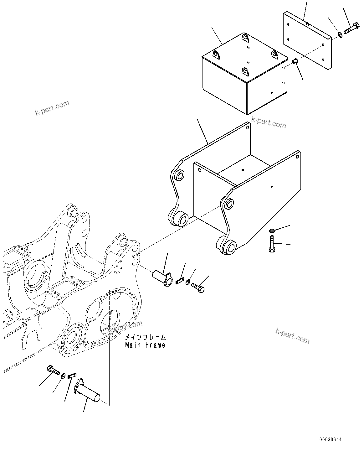 Komatsu parts book diagram for D475A-8E0 S/N 51001-UP: ADDITIONAL COUNTERWEIGHT, (#50001-)