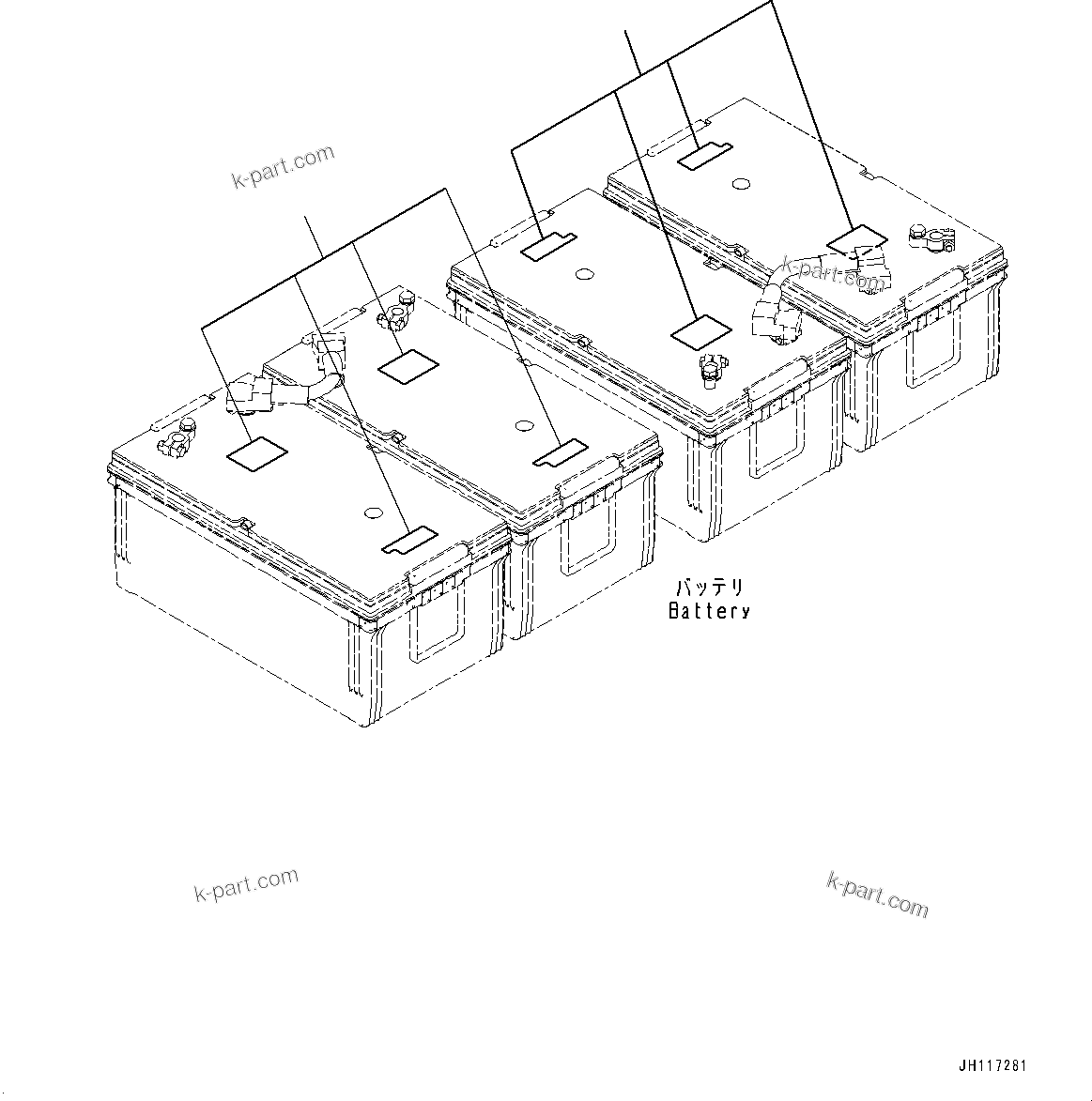 Komatsu parts book diagram for D475A-8E0 S/N 51001-UP: CAUTION PLATES, BATTERY, (#50069-)