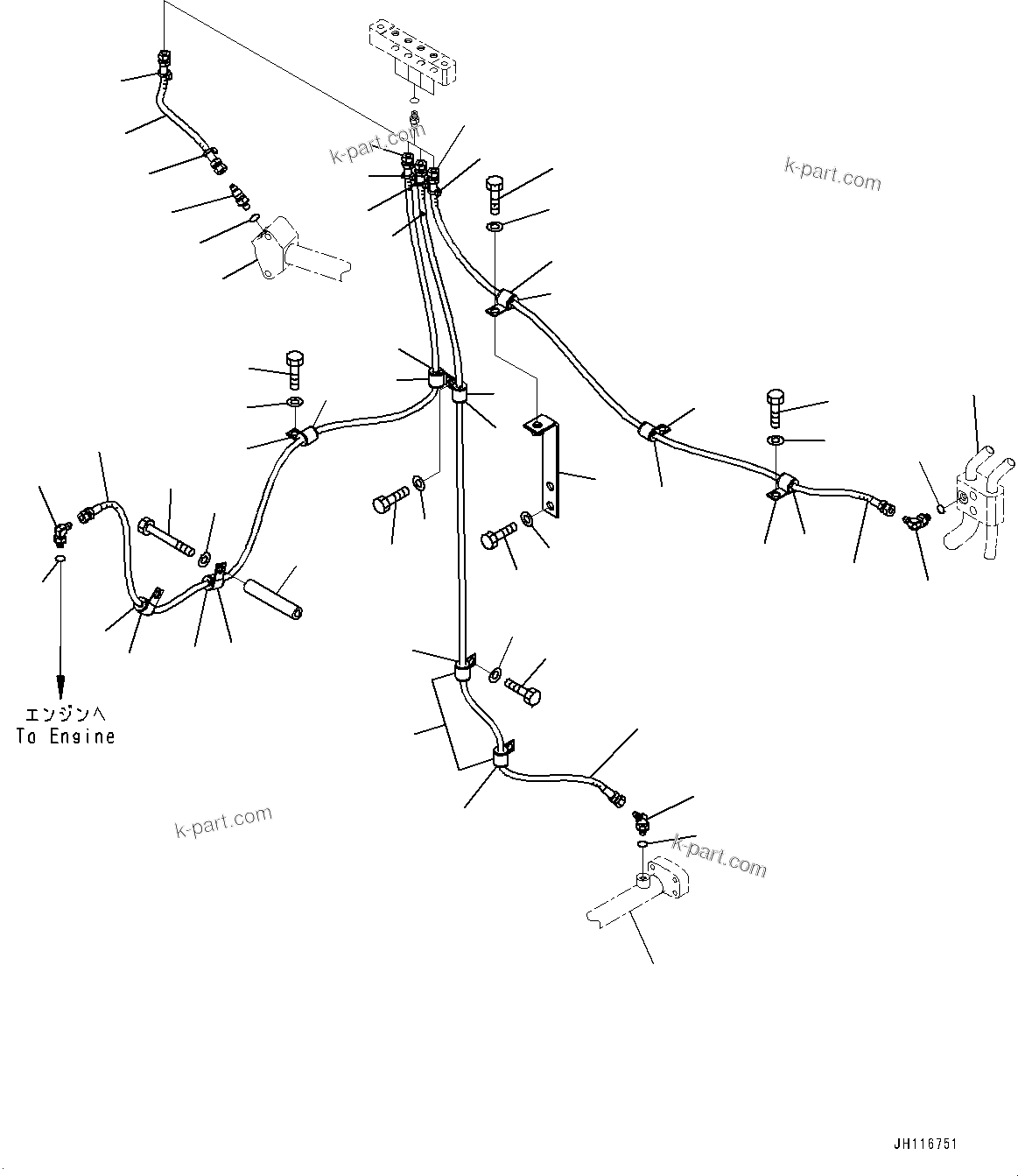 Komatsu parts book diagram for D475A-8E0 S/N 51001-UP: SAMPLING POINT, (2/2)(#50001-50077)