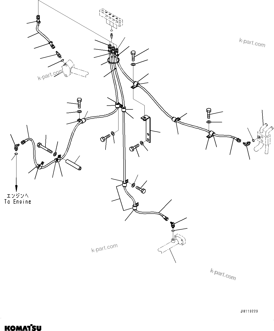 Komatsu parts book diagram for D475A-8E0 S/N 51001-UP: SAMPLING POINT, (2/2)(#50078-)