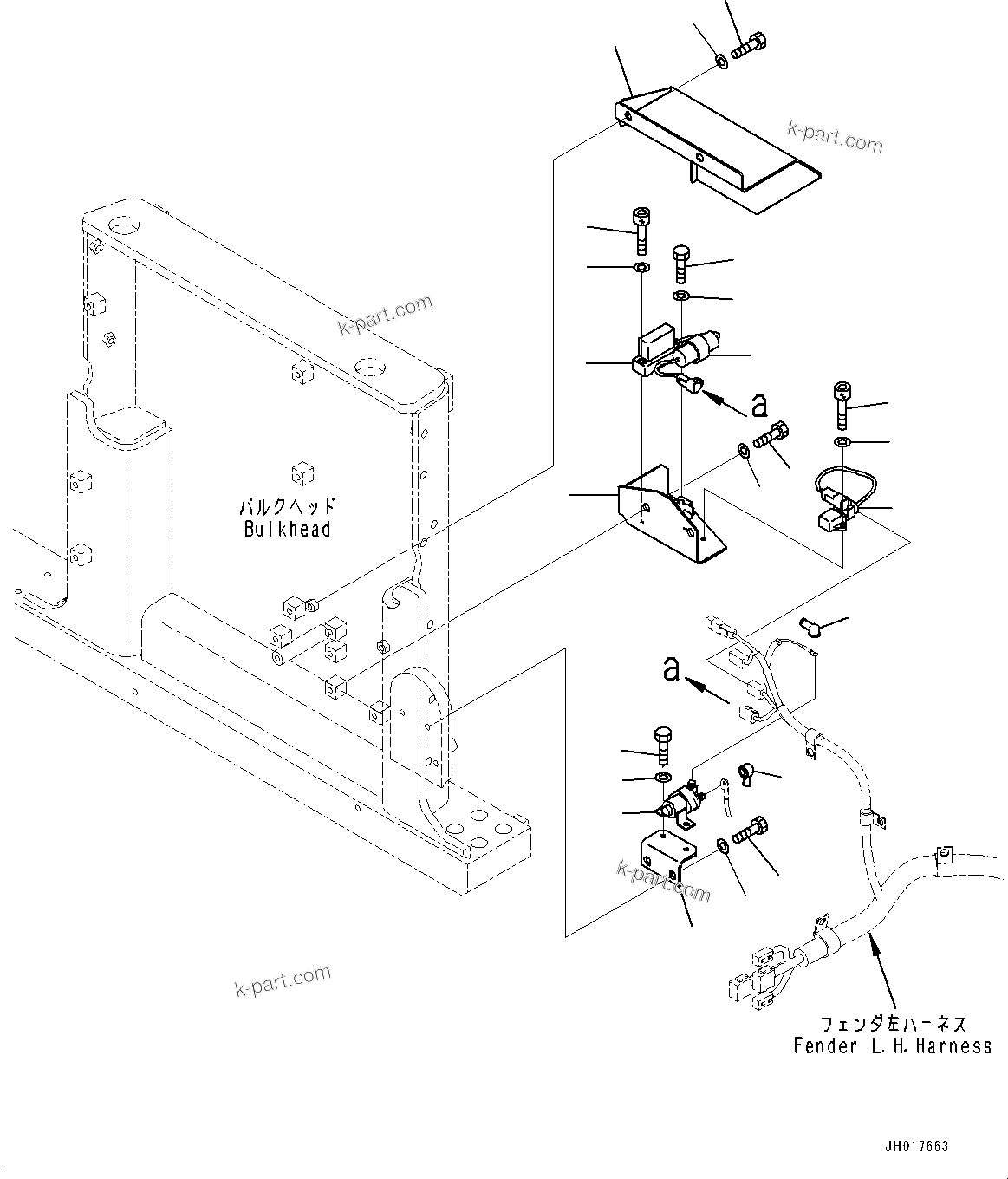 Komatsu parts book diagram for D375A-6 S/N 62001-UP (Mining Specification): ELECTRIC WIRING HARNESS, SENSOR(#60271-)