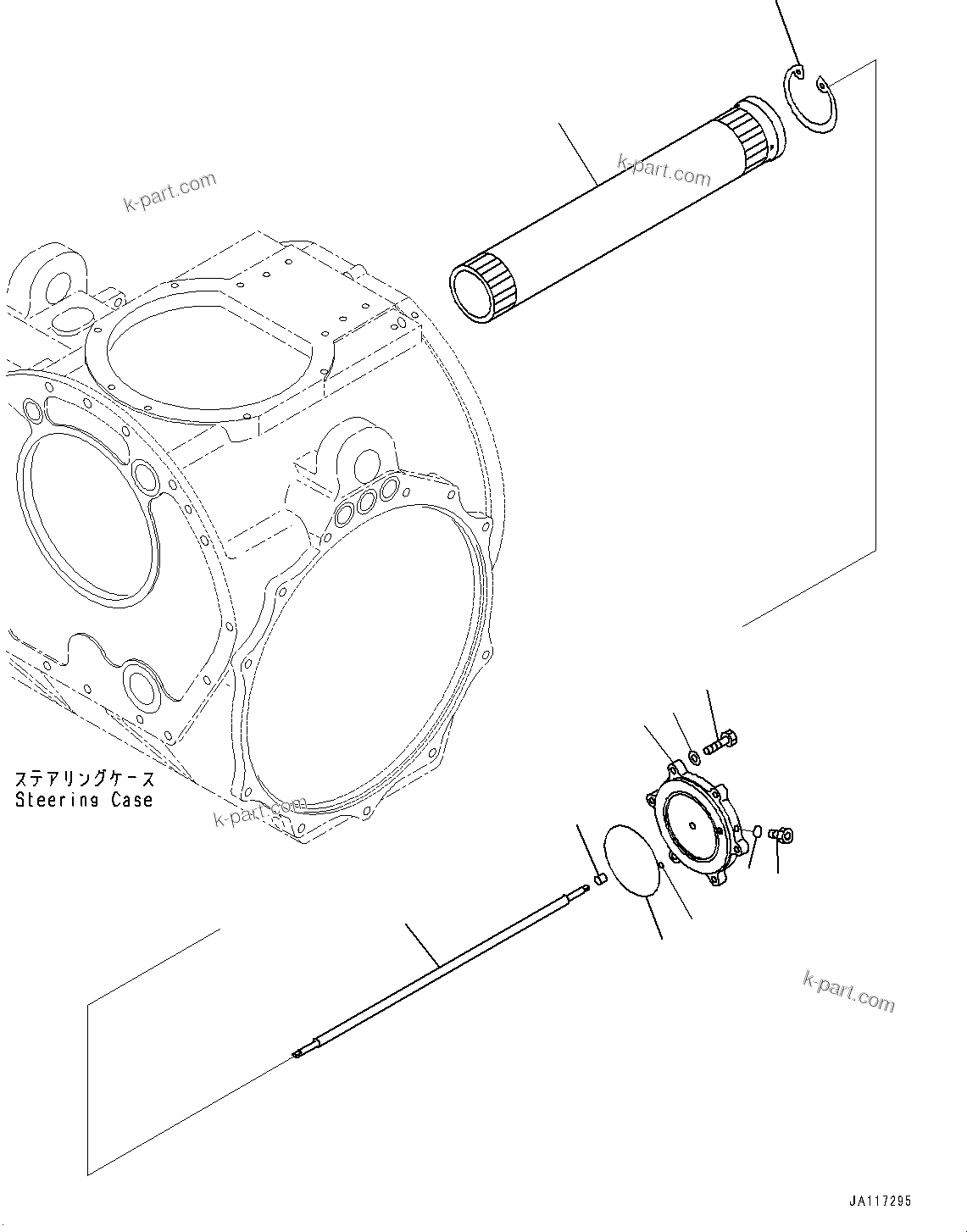 Komatsu parts book diagram for D375A-6 S/N 62001-UP (Mining Specification): POWER TRAIN, FINAL DRIVE, TORQUE SHAFT(#101851-)