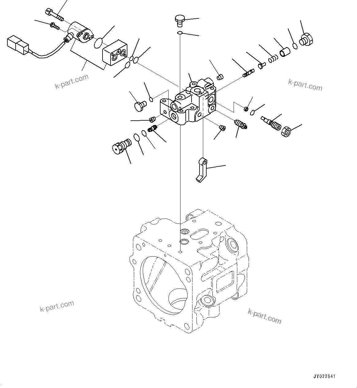 Komatsu parts book diagram for D375A-6 S/N 62001-UP (Mining Specification): COOLING FAN DRIVE PIPING, FAN PUMP (9/15) (FRONT)(#60001-60077)
