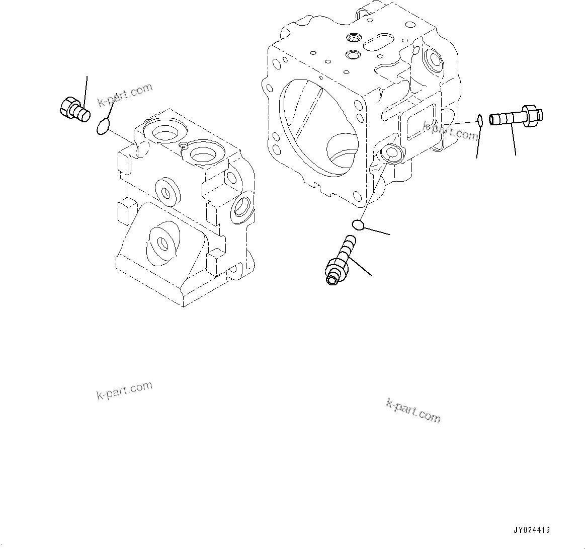 Komatsu parts book diagram for D375A-6 S/N 62001-UP (Mining Specification): COOLING FAN DRIVE PIPING, FAN PUMP (14/15)(#60078-)