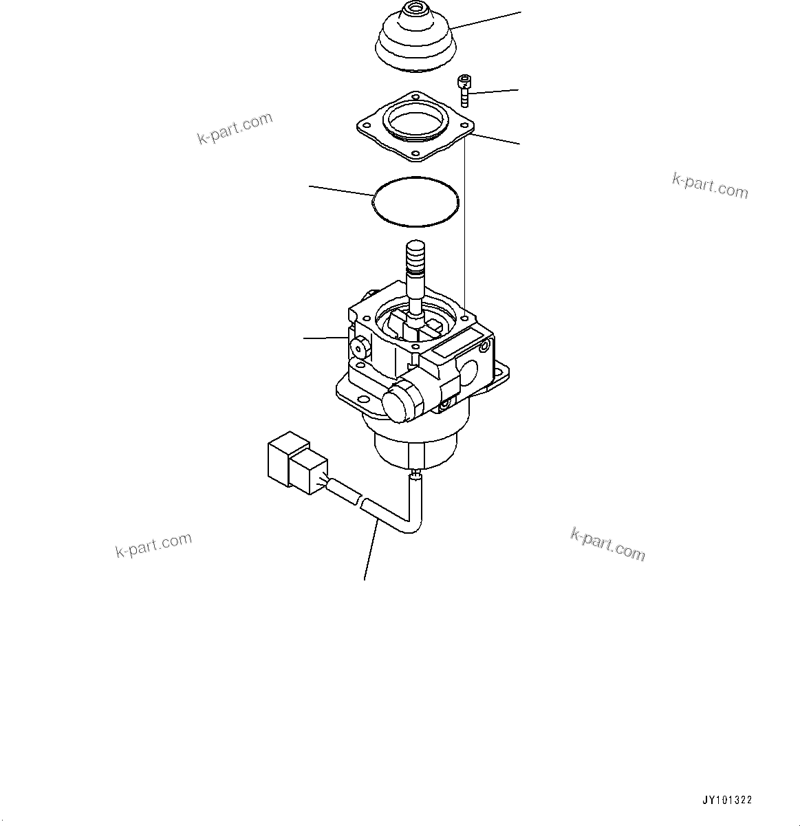 Komatsu parts book diagram for D375A-6 S/N 62001-UP (Mining Specification): FLOOR FRAME, ELECTRIC LEVER(#62001-)