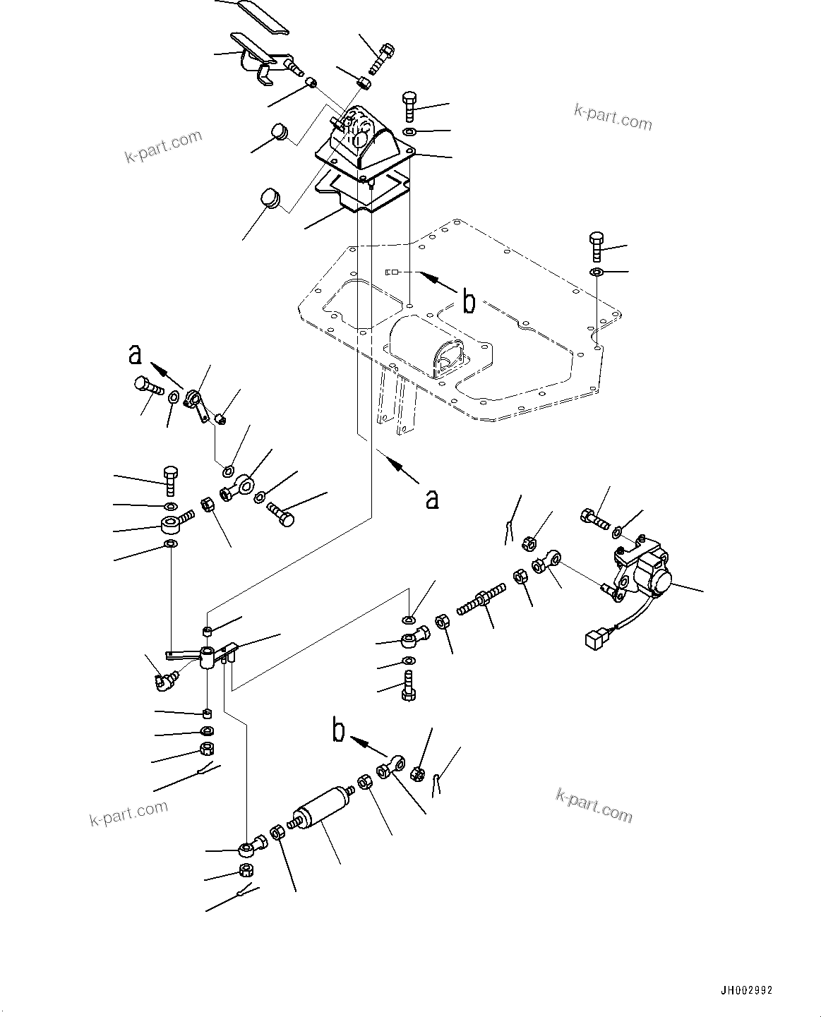 Komatsu parts book diagram for D375A-6 S/N 62001-UP (Mining Specification): FLOOR FRAME, DECELERATOR PEDAL(#62001-)