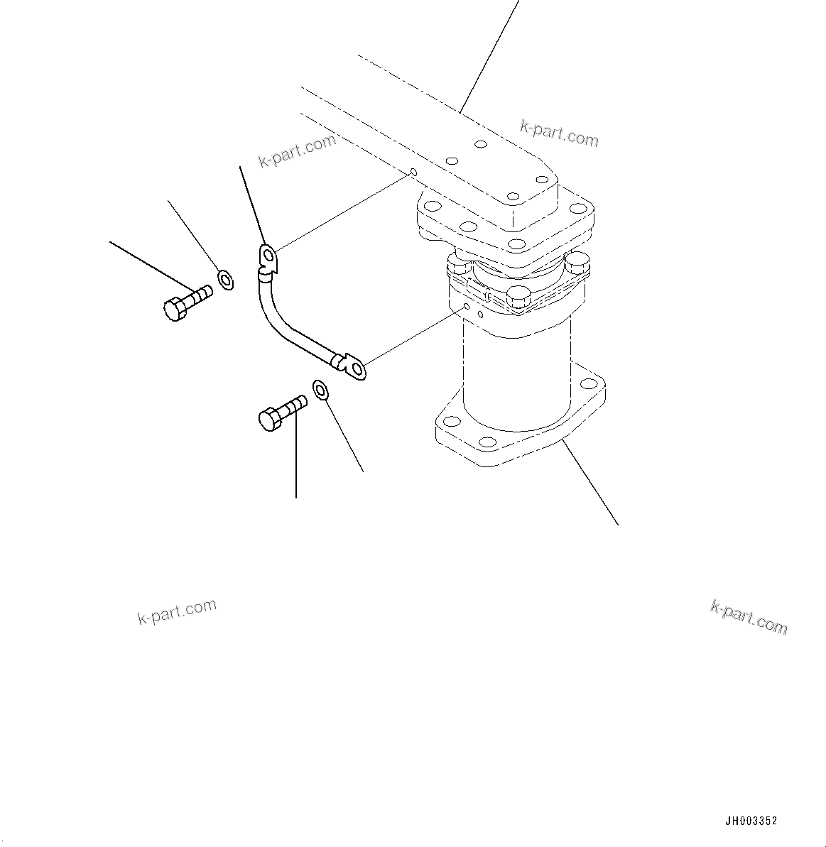 Komatsu parts book diagram for D375A-6 S/N 62001-UP (Mining Specification): FLOOR FRAME ELECTRIC WIRING HARNESS, (#60001-)