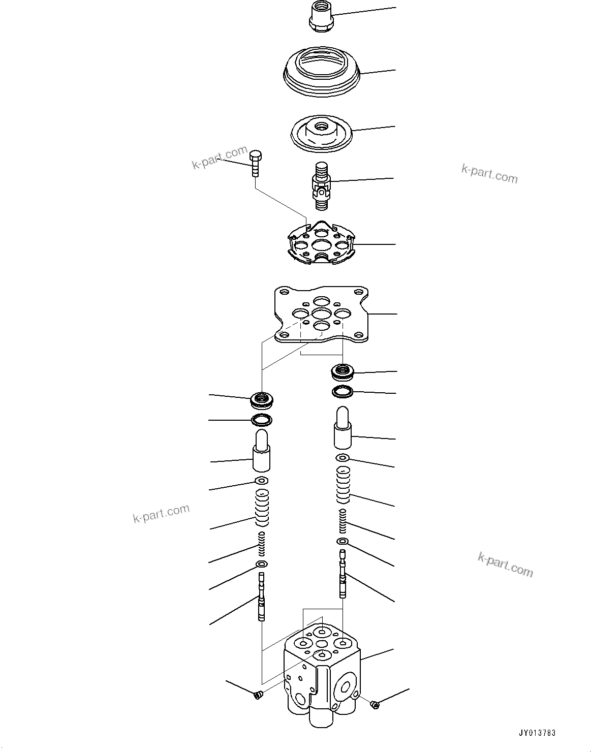 Komatsu parts book diagram for D375A-6 S/N 62001-UP (Mining Specification): FLOOR FRAME, PPC VALVE (2/2)(#62001-)