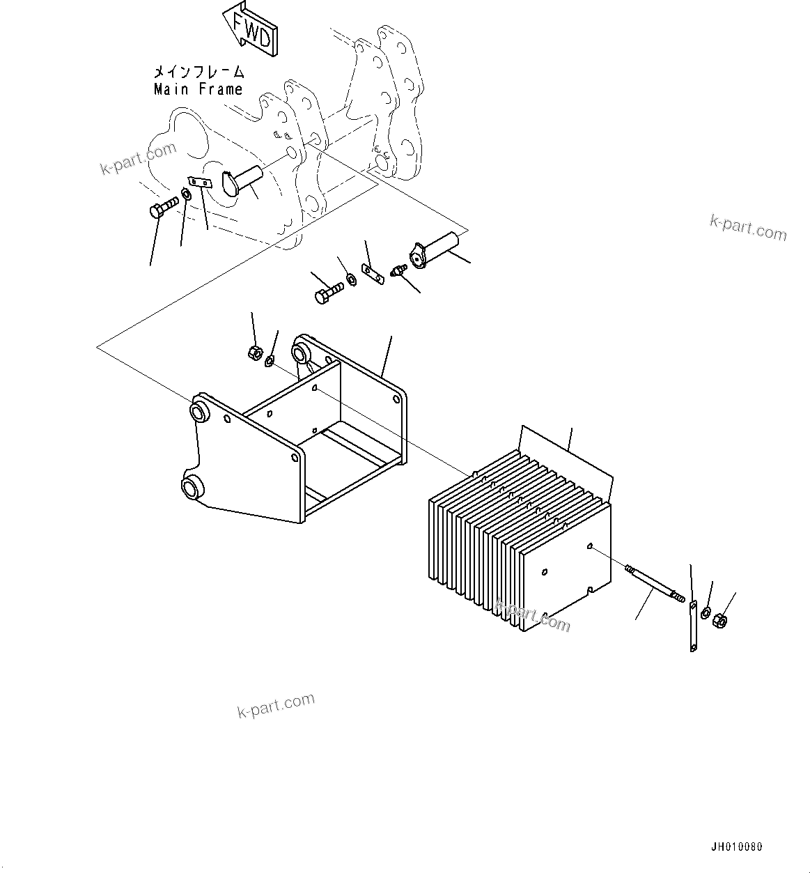 Komatsu parts book diagram for D375A-6 S/N 62001-UP (Mining Specification): COUNTERWEIGHT, (#60001-)