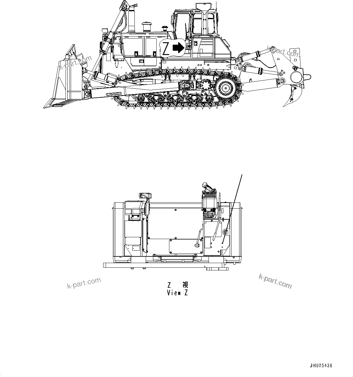 Komatsu parts book diagram for D375A-6 S/N 62001-UP (Mining Specification): BLIND PARTS, (#60001-)