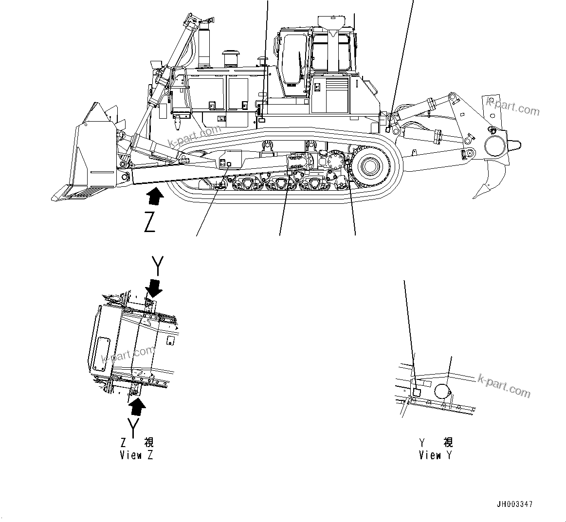 Komatsu parts book diagram for D375A-6 S/N 62001-UP (Mining Specification): BALANCING MARK, (#60001-)
