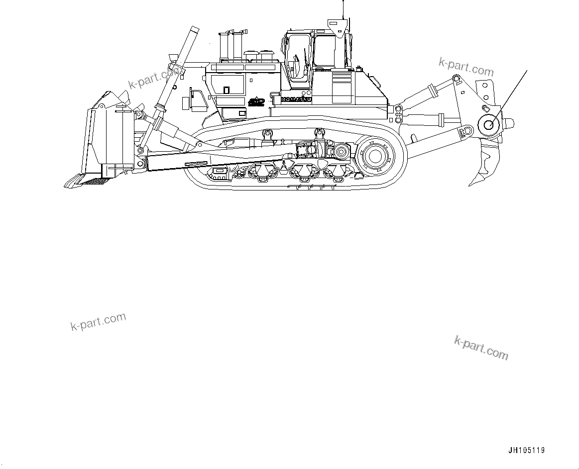 Komatsu parts book diagram for D375A-6 S/N 62001-UP (Mining Specification): RIPPER INSTALLATION PLATES, (2/2)(#60001-60876)