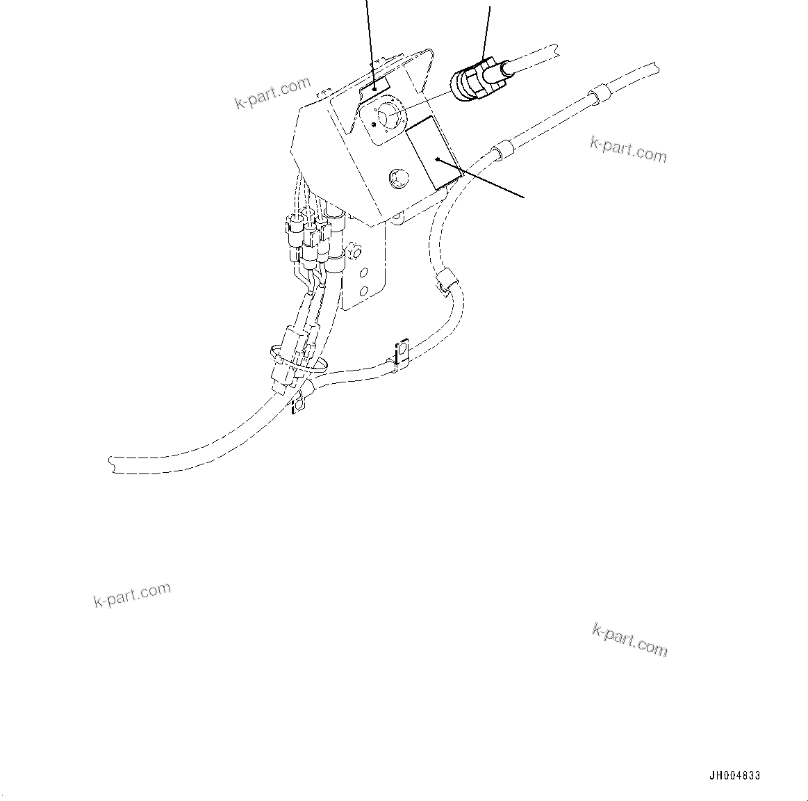 Komatsu parts book diagram for D375A-6 S/N 62001-UP (Mining Specification): COOLANT AND OIL PAN HEATER, PLUG AND PLATE(#60033-)