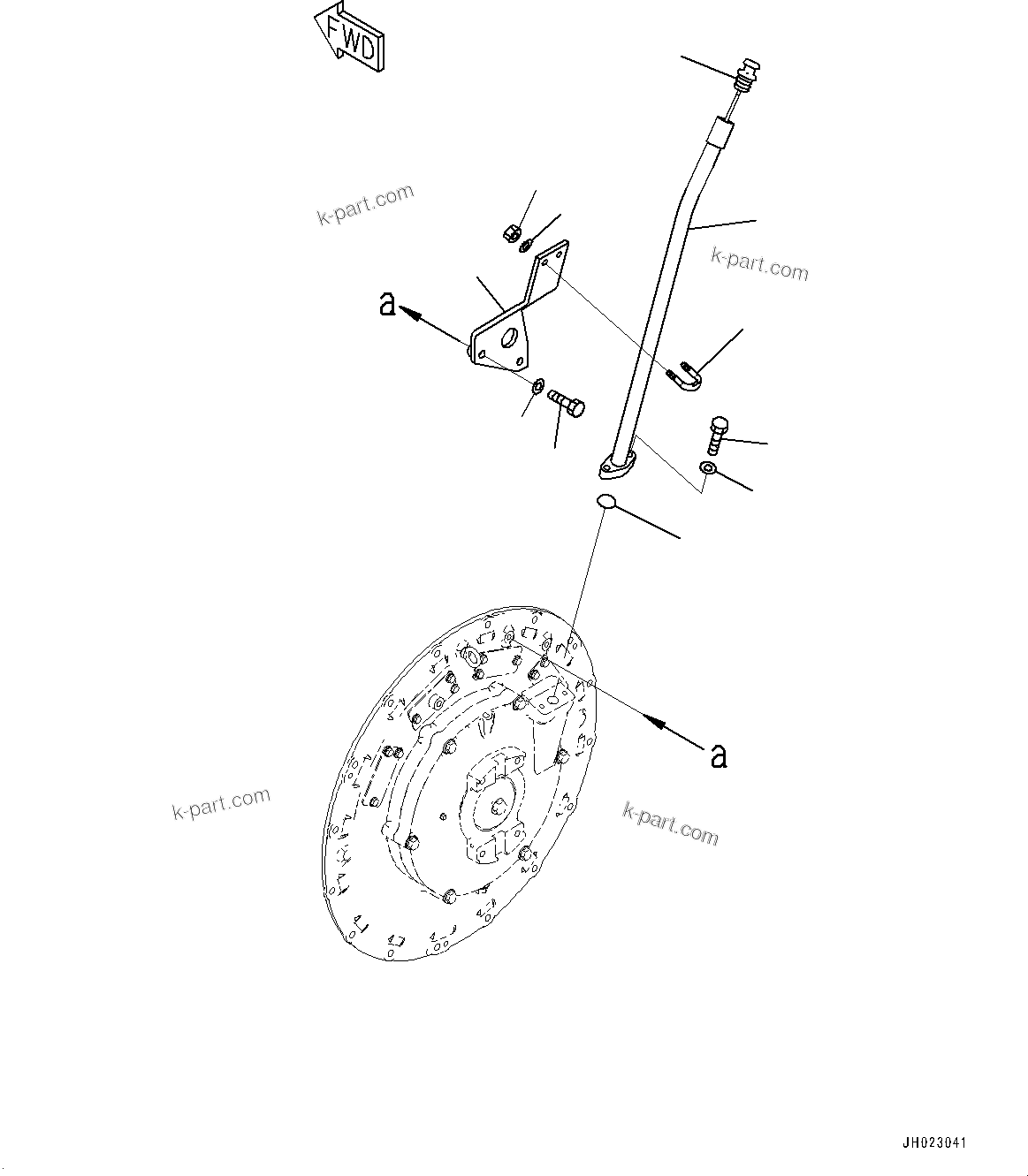 Komatsu parts book diagram for D375AI-8 S/N 81001-UP: DAMPER, TUBE(#80015-)