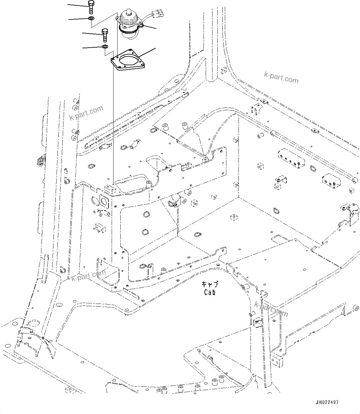 Komatsu parts book diagram for D375AI-8 S/N 81001-UP: CONTROL UNIT, EPC VALVE MOUNTING(#81001-)
