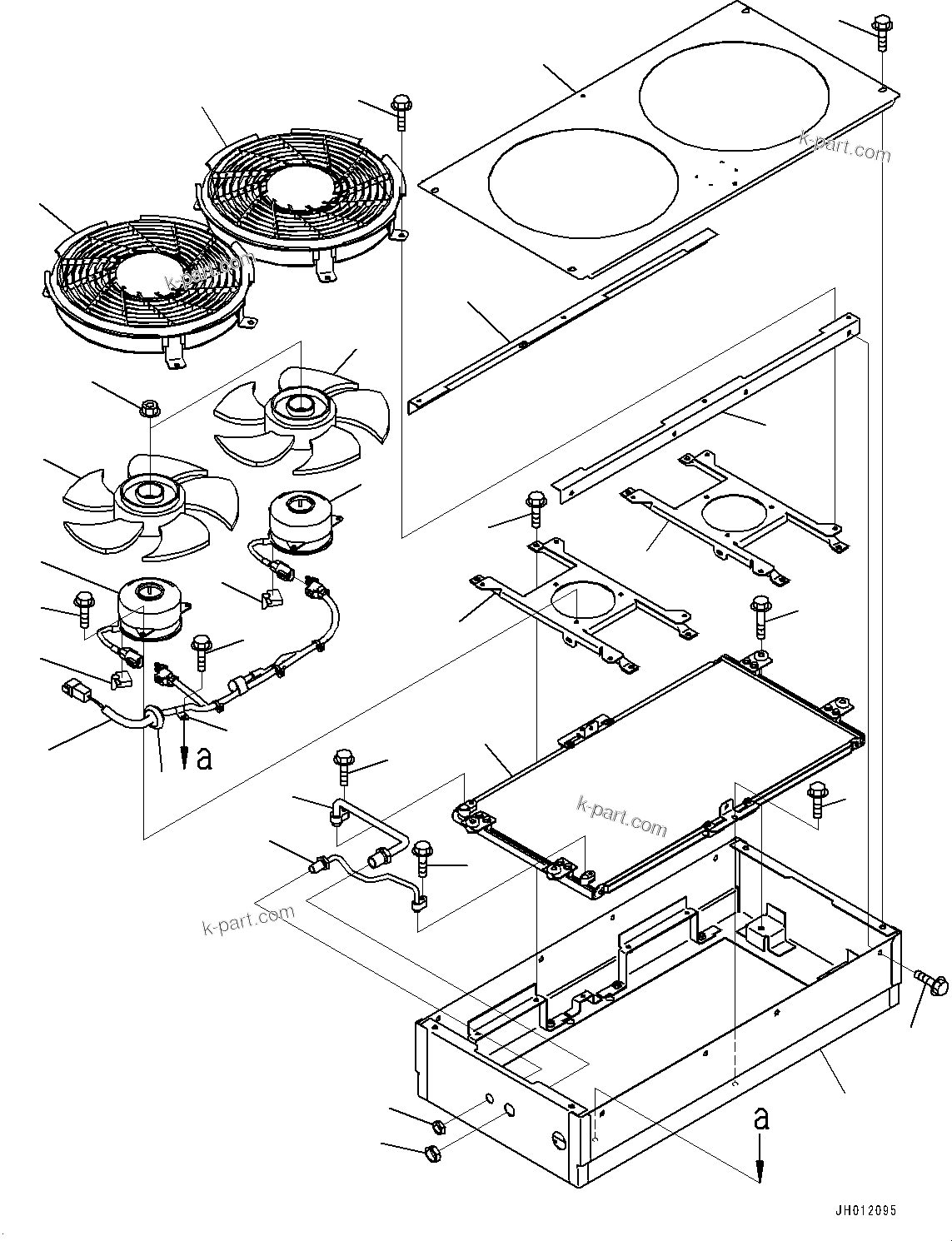 Komatsu parts book diagram for D375AI-8 S/N 81001-UP: CONTROL UNIT, CONDENSER(#81001-)