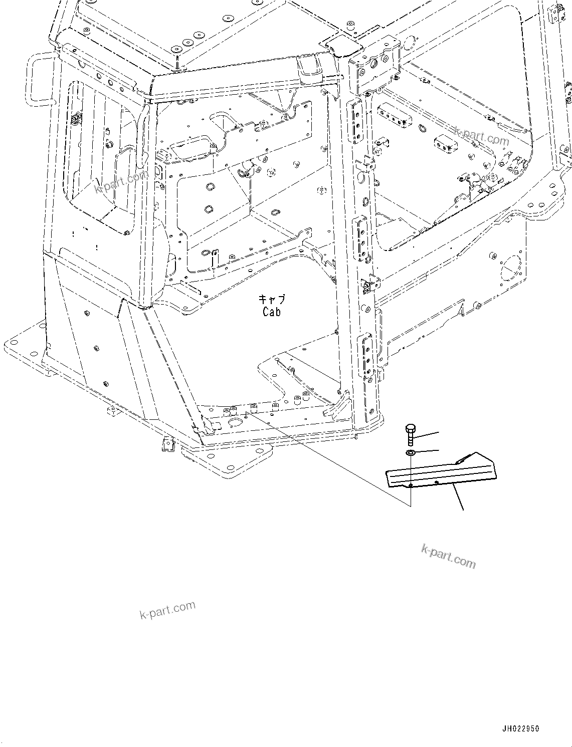 Komatsu parts book diagram for D375AI-8 S/N 81001-UP: CAB ELECTRICAL UNIT, COVER(#81001-)