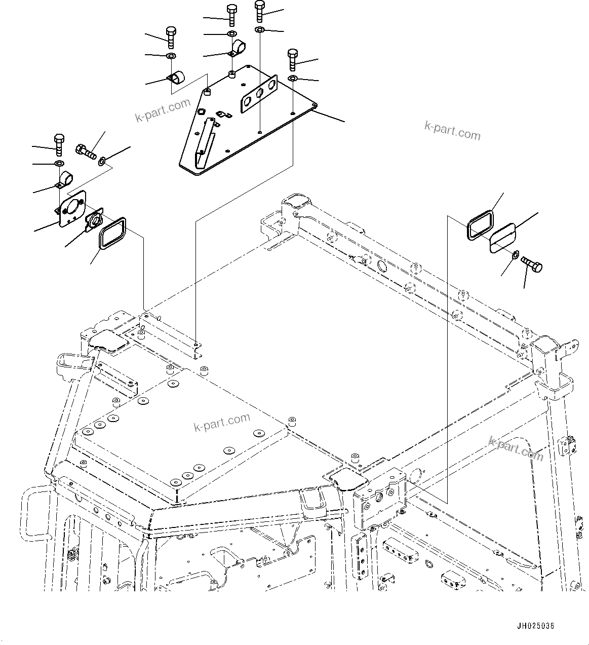 Komatsu parts book diagram for D375AI-8 S/N 81001-UP: CAB ELECTRICAL UNIT, BRACKET(#81001-)
