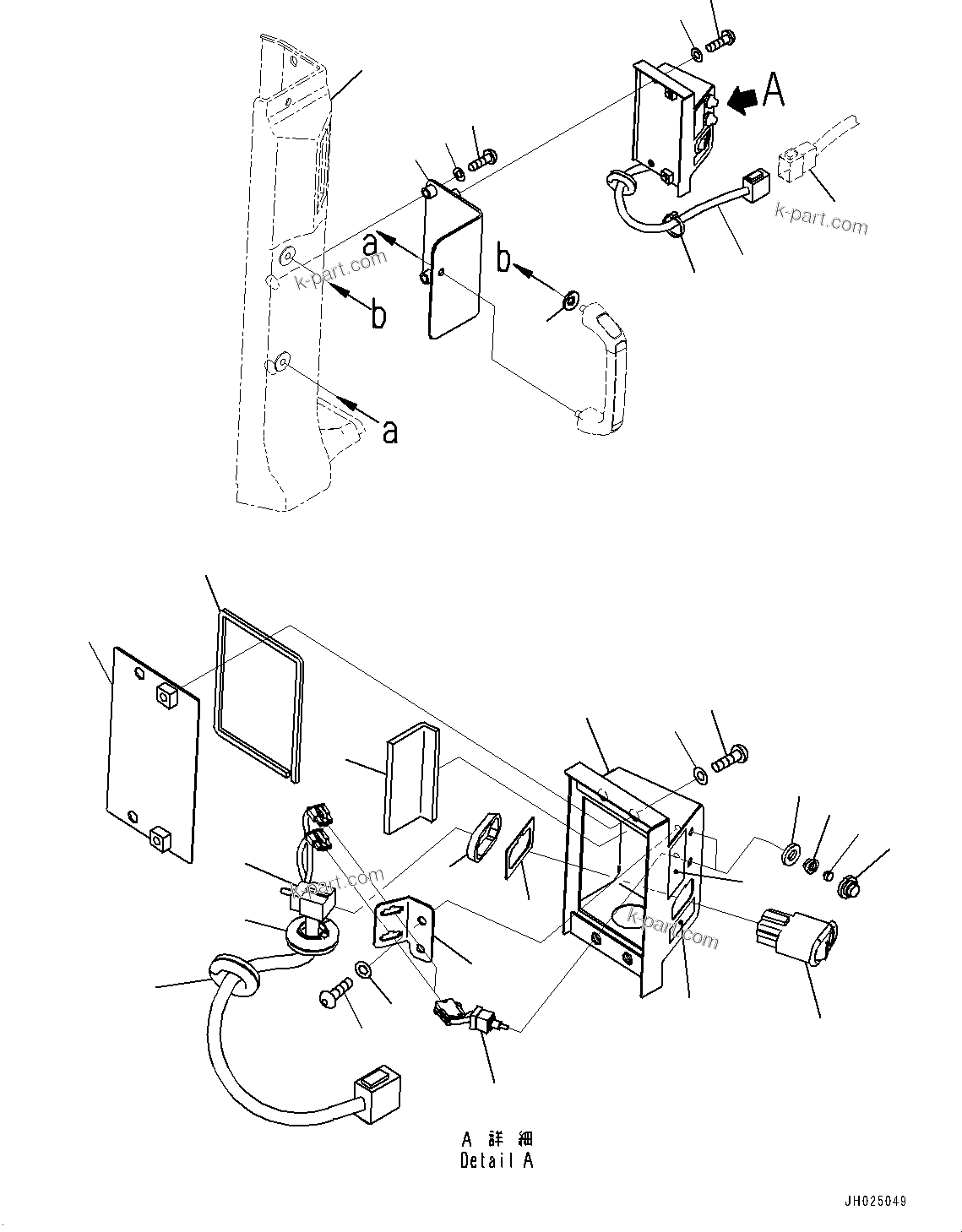 Komatsu parts book diagram for D375AI-8 S/N 81001-UP: CAB ELECTRICAL UNIT, OFFSET SWITCH(#81001-)