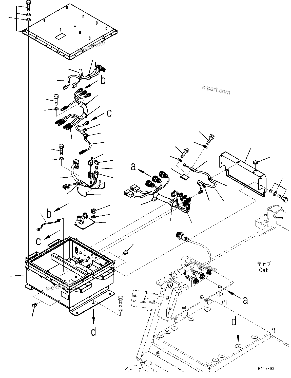 Komatsu parts book diagram for D375AI-8 S/N 81001-UP: ICT COMPONENT, MODULE(#80001-80230)