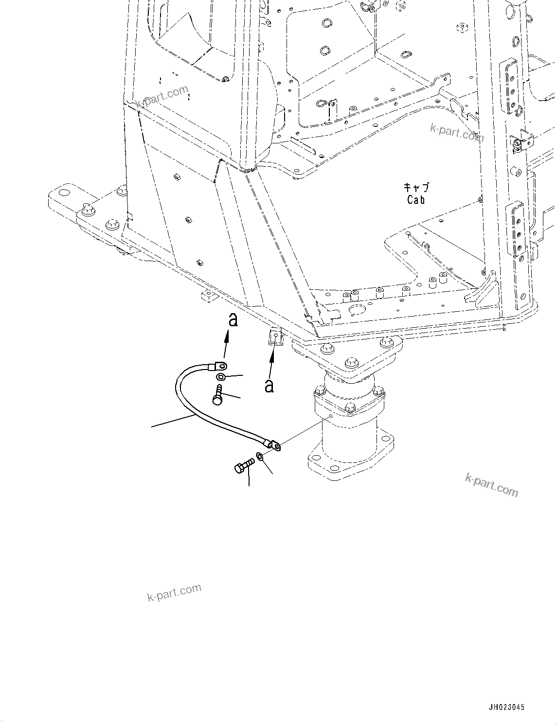 Komatsu parts book diagram for D375AI-8 S/N 81001-UP: FLOOR FRAME ELECTRIC WIRING HARNESS, (#80015-)