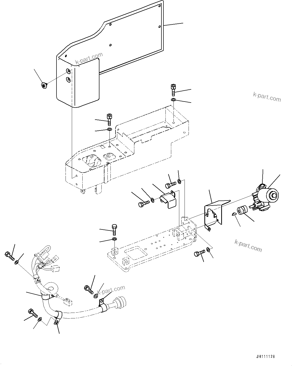 Komatsu parts book diagram for D375AI-8 S/N 81001-UP: CONSOLE RELATED PARTS, LIFT MOTOR (FINGER COMMAND CONTROL SYSTEM 2)(#81001-)