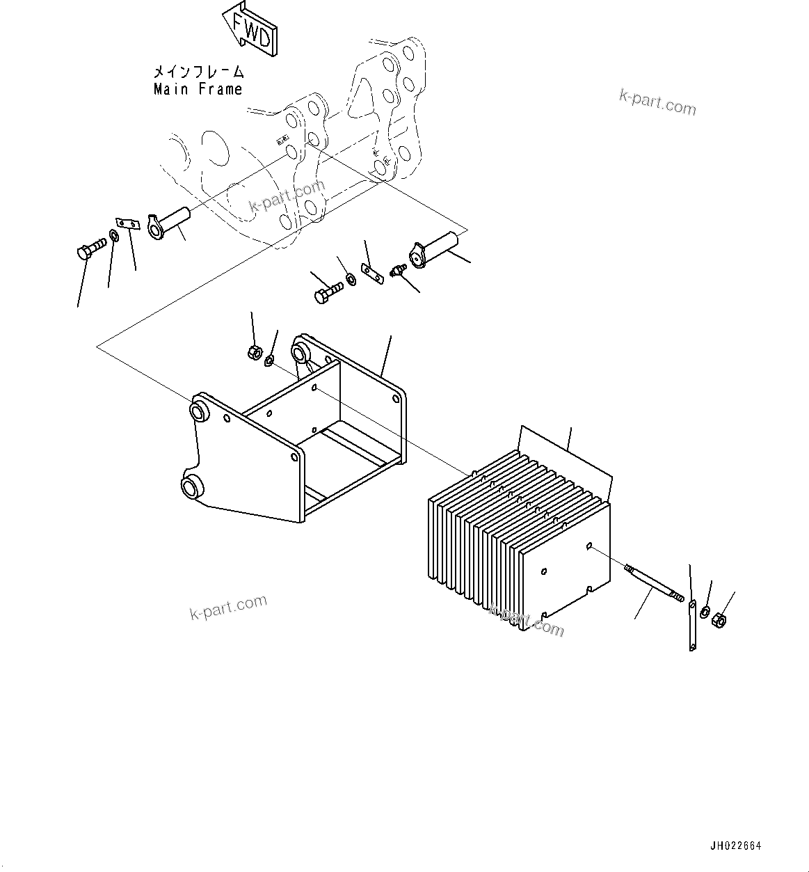 Komatsu parts book diagram for D375AI-8 S/N 81001-UP: COUNTERWEIGHT, (#80015-)