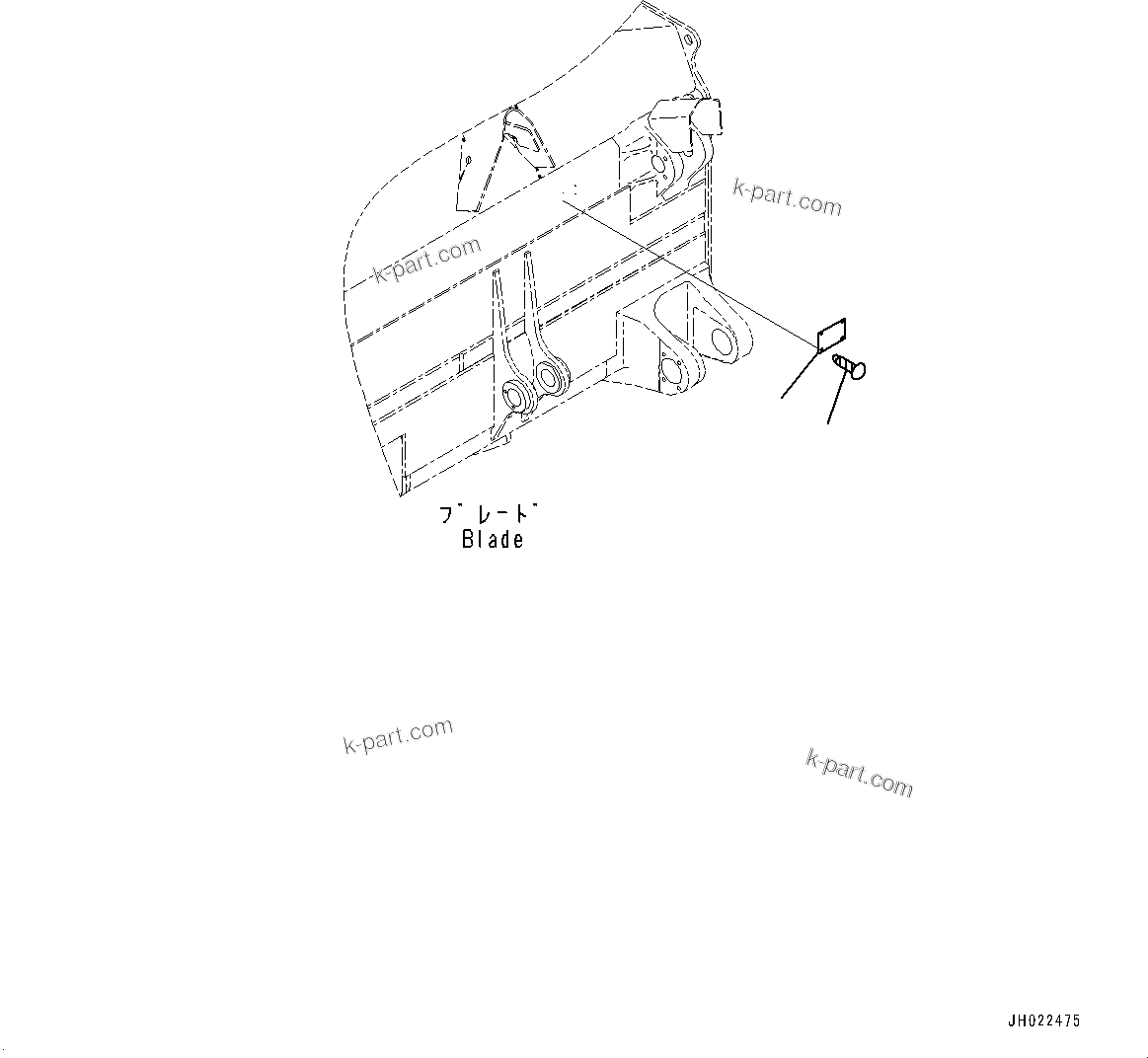 Komatsu parts book diagram for D375AI-8 S/N 81001-UP: DOZER BLADE PLATES, (#80001-)