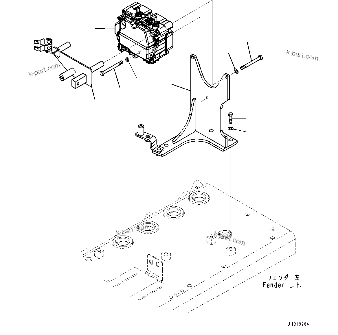 Komatsu parts book diagram for D85PX-18E0 S/N 26001-UP: DEF PIPING, DEF PUMP(#25078-)