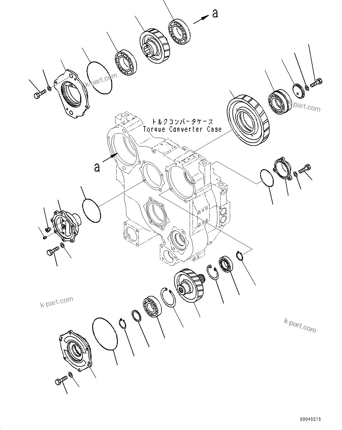 Komatsu parts book diagram for D85PX-18E0 S/N 26001-UP: POWER TRAIN, PTO (POWER TAKE OFF) GEAR(#22001-103914)