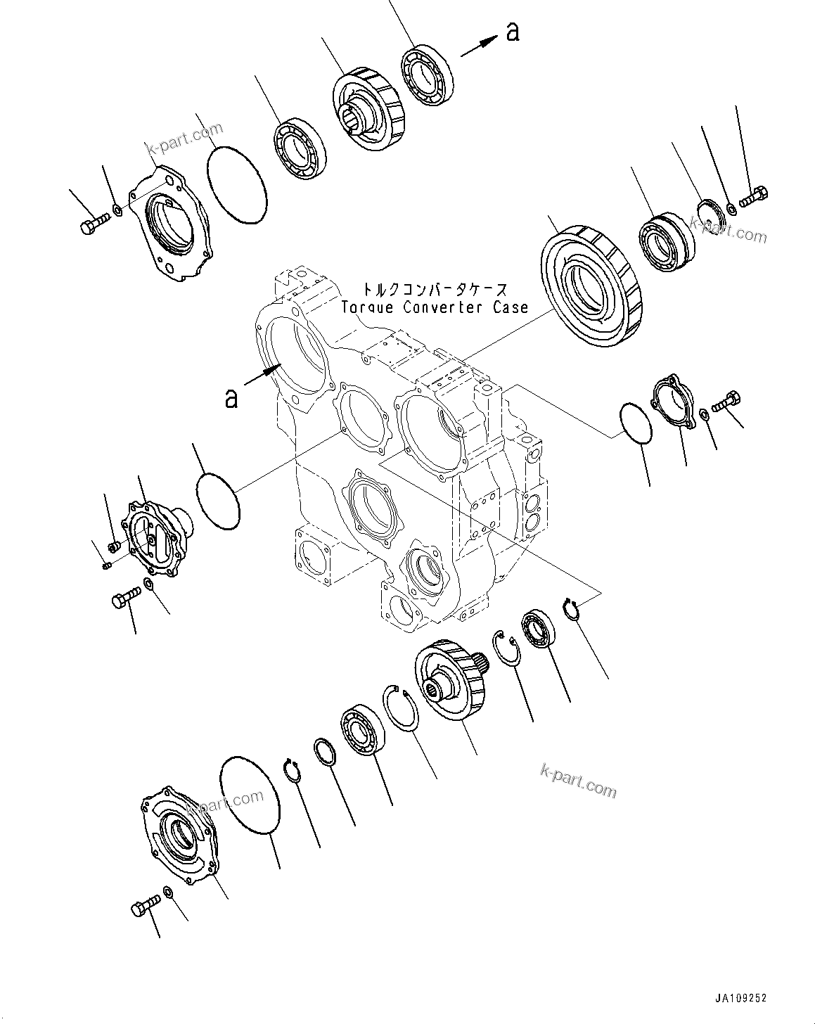 Komatsu parts book diagram for D85PX-18E0 S/N 26001-UP: POWER TRAIN, PTO (POWER TAKE OFF) GEAR(#103915-)