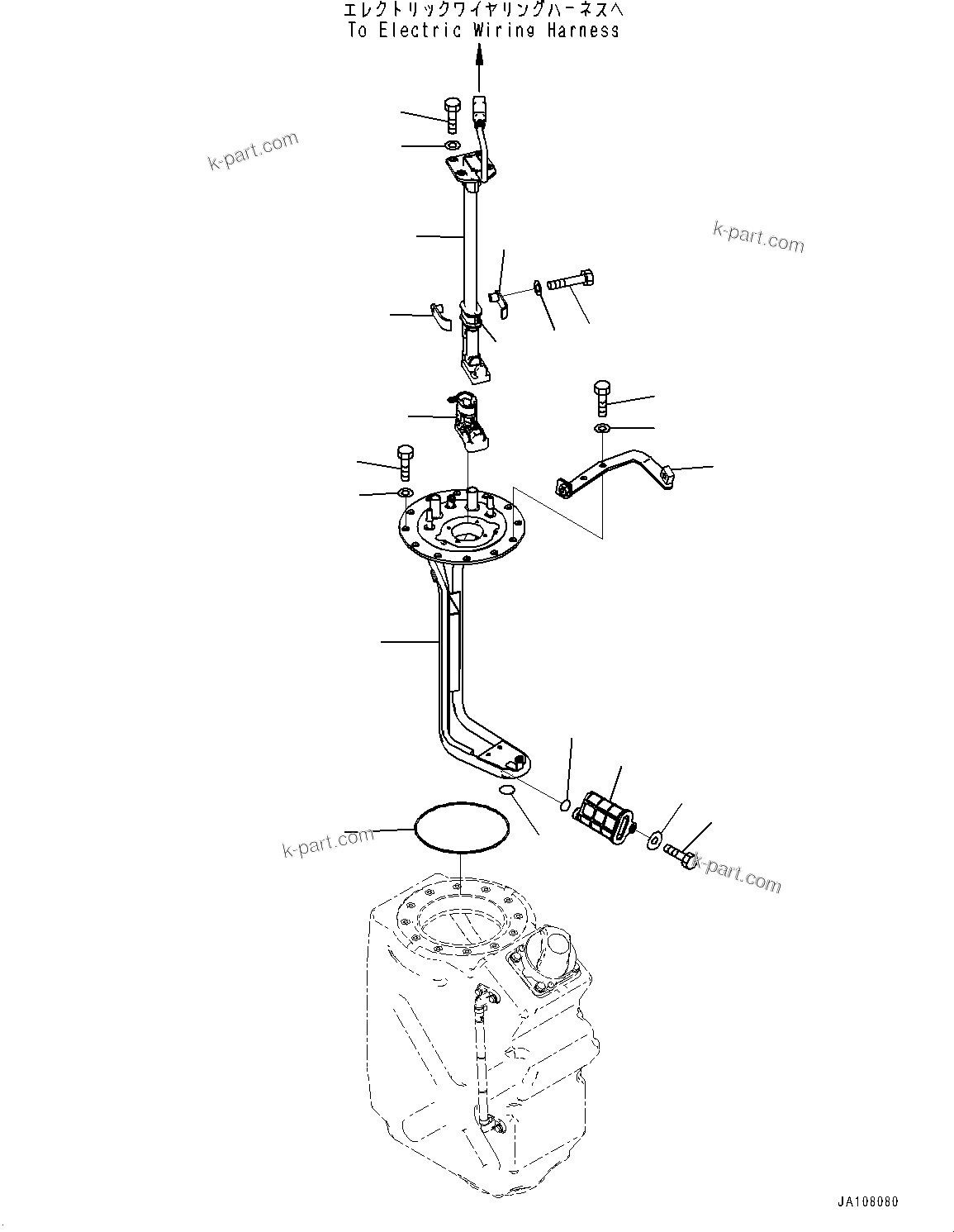 Komatsu parts book diagram for D71PXI-24 S/N 74001-UP: DEF TANK, SENSOR(#70002-72548)