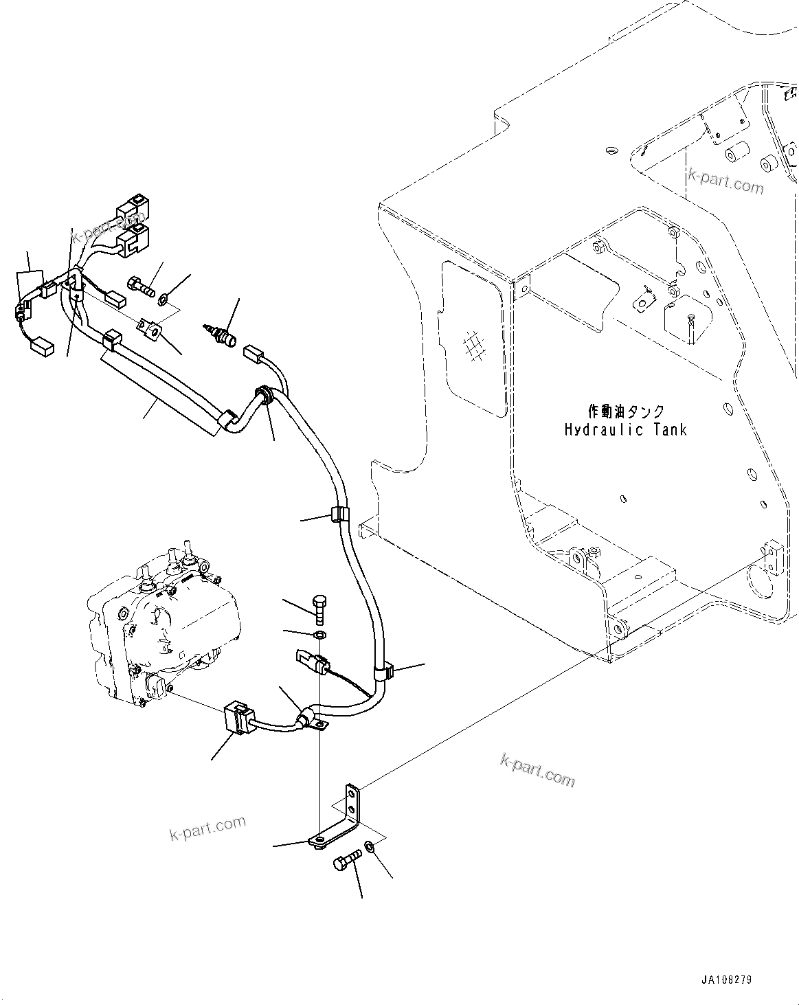 Komatsu parts book diagram for D71PXI-24 S/N 74001-UP: ELECTRIC WIRING HARNESS, DEF TANK WIRING HARNESS(#70002-)