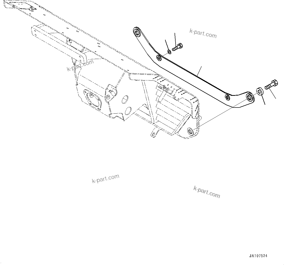Komatsu parts book diagram for D71PXI-24 S/N 74001-UP: RADIATOR GUARD, COVER(#70002-)