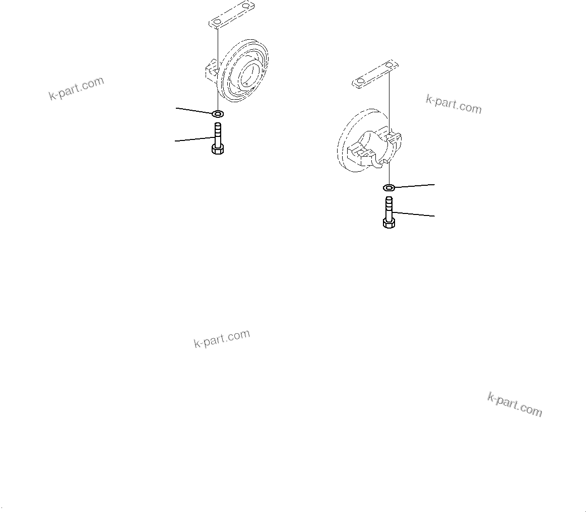 Komatsu parts book diagram for D71PXI-24 S/N 74001-UP: TRACK ROLLER, MOUNTING(#70002-)