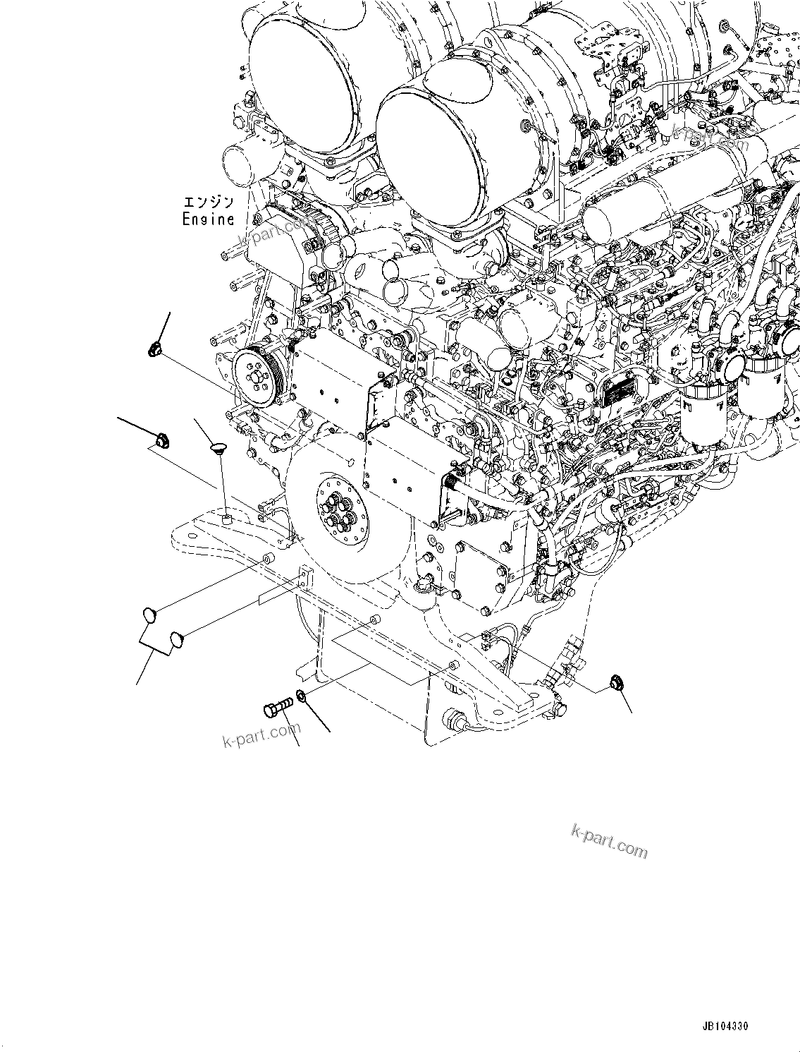 Komatsu parts book diagram for HD785-8E0 S/N 55001-UP: ENGINE RELATED PARTS, PLUG(#55013-55014)