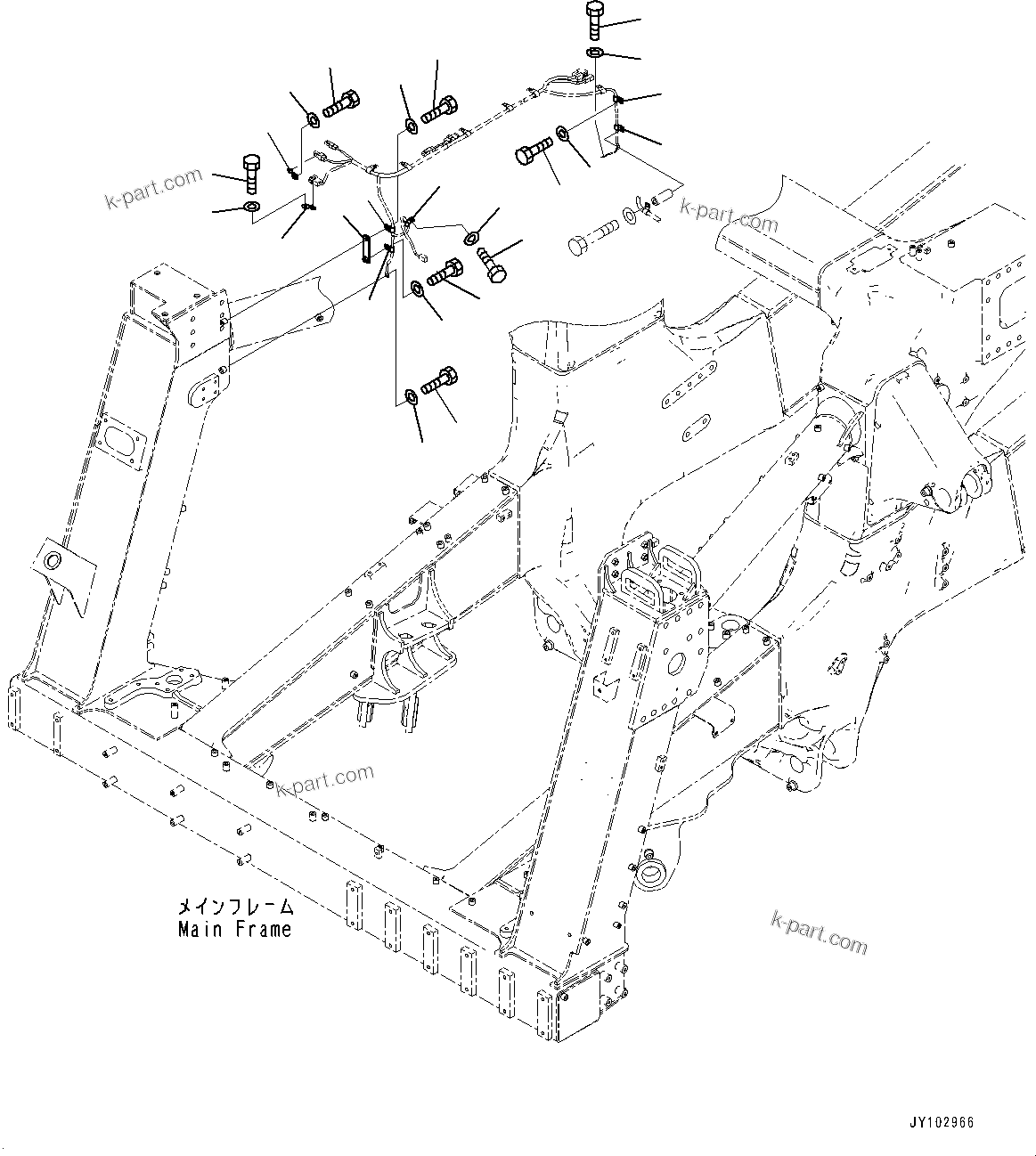 Komatsu parts book diagram for HD785-8E0 S/N 55001-UP: ELECTRIC WIRING HARNESS, MOUNTING PARTS (20/30)(#55001-)