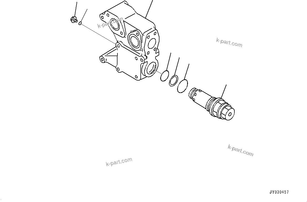 Komatsu parts book diagram for HD785-8E0 S/N 55001-UP: HYDRAULIC TANK, HOIST VALVE (1/3)(#55001-)
