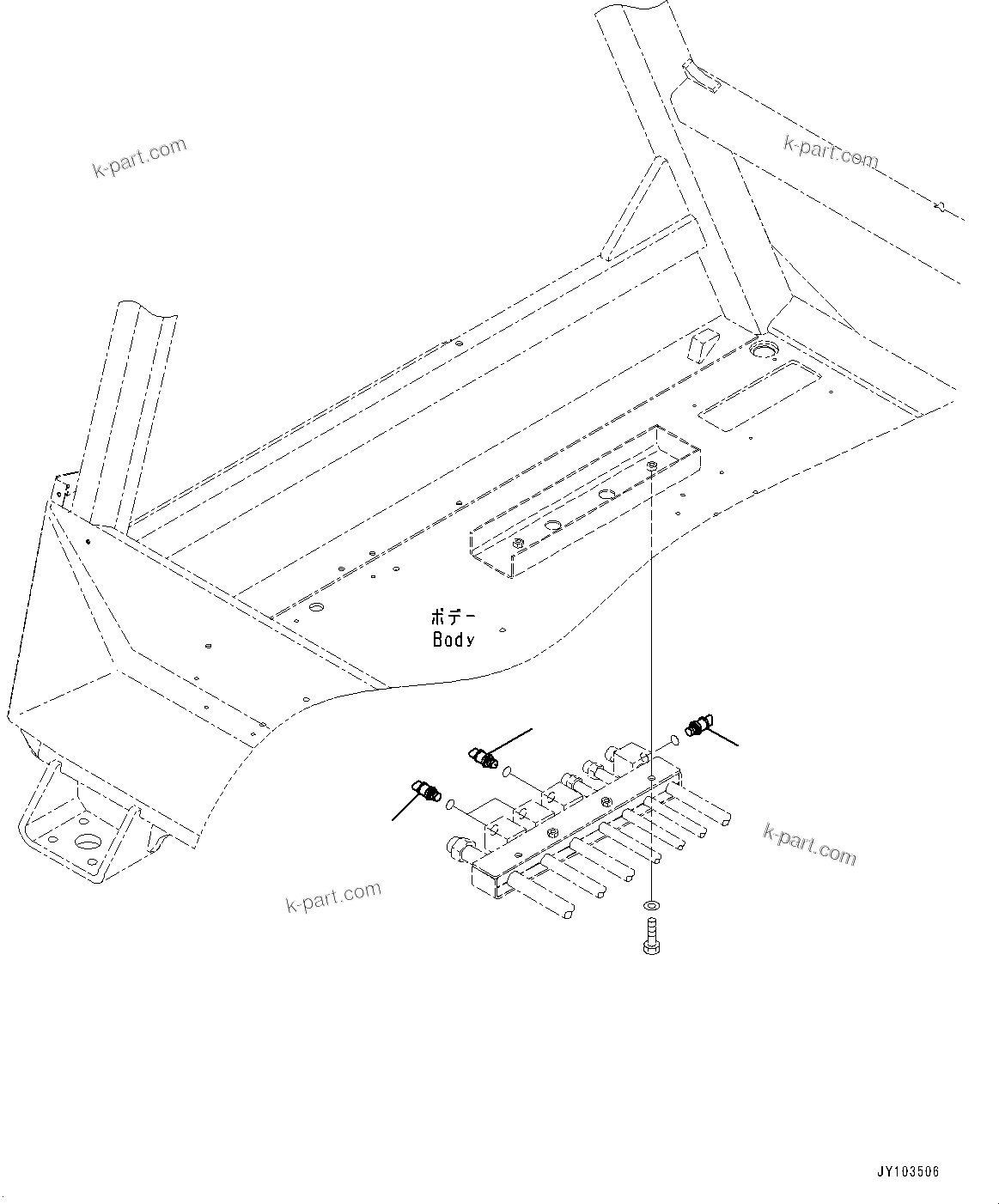 Komatsu parts book diagram for HD785-8E0 S/N 55001-UP: CAB, SENSOR(#55001-)