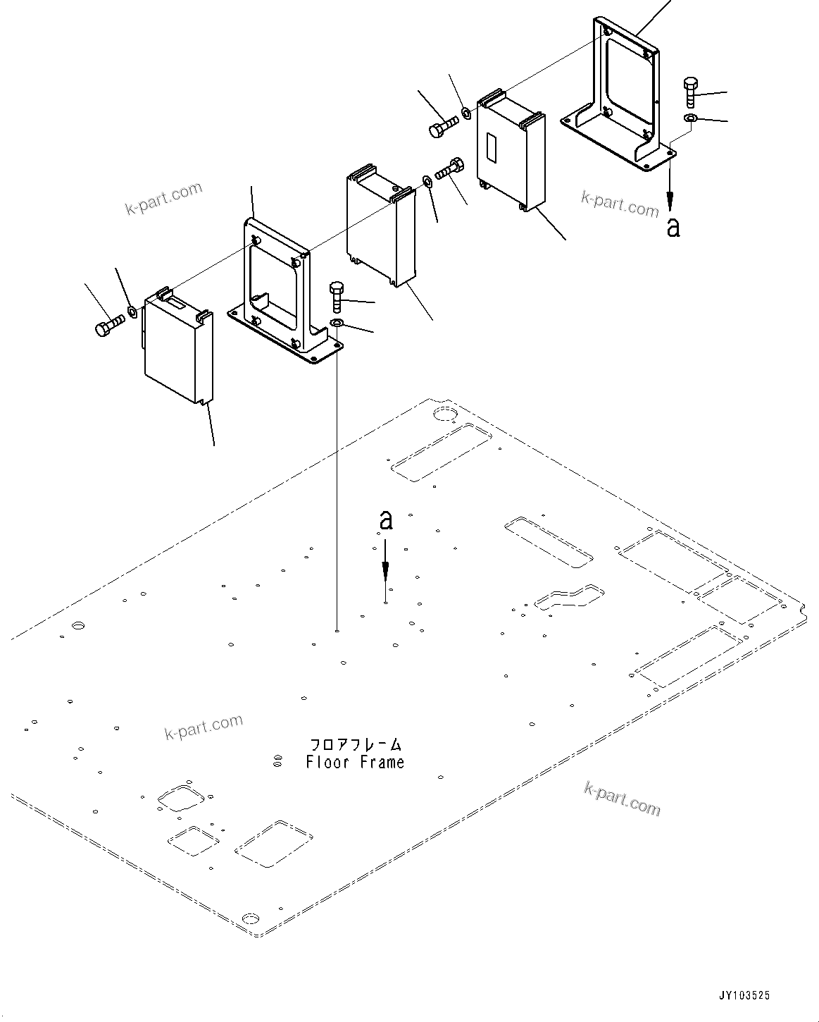 Komatsu parts book diagram for HD785-8E0 S/N 55001-UP: CAB, CONTROLLER(#55001-)
