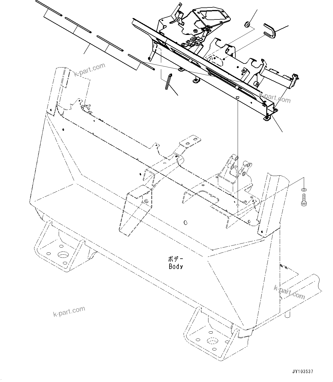 Komatsu parts book diagram for HD785-8E0 S/N 55001-UP: CAB, DASHBOARD (2/2)(#55001-)