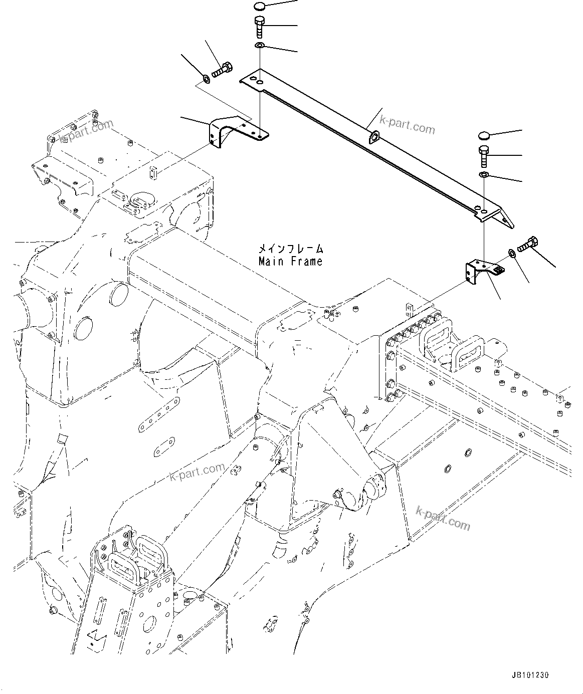 Komatsu parts book diagram for HD785-8E0 S/N 55001-UP: FENDER, BRACKET(#55001-)