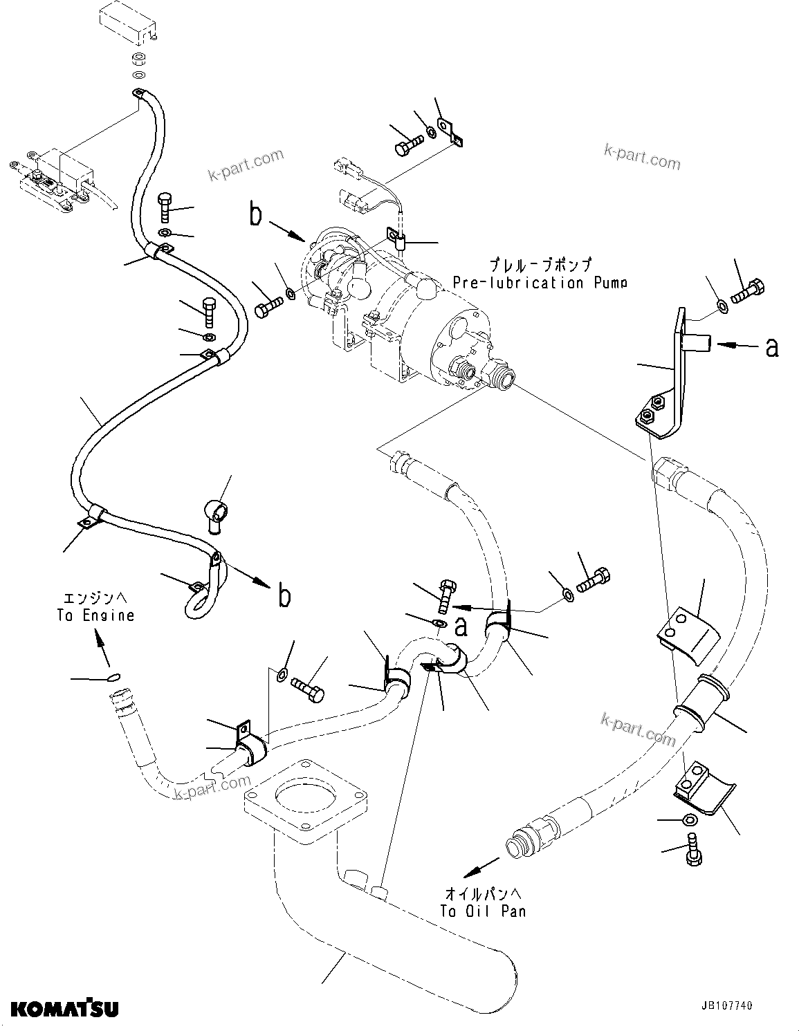 Komatsu parts book diagram for WA800-8E0 S/N 84001-UP: ENGINE RELATED PARTS, MOUNTING(#83014-)