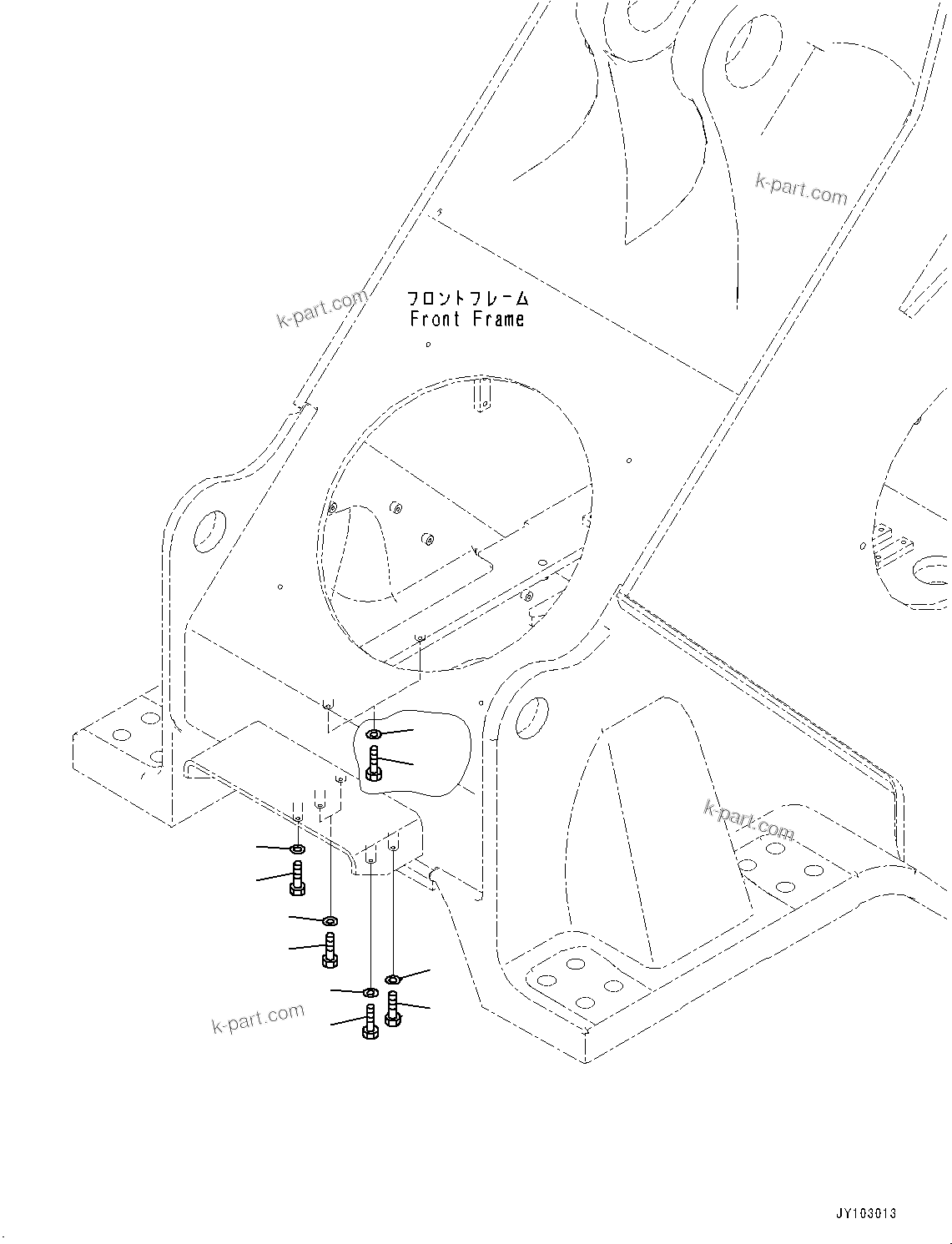 Komatsu parts book diagram for WA800-8E0 S/N 84001-UP: KOMVISION, BLIND PARTS (2/2) (WITHOUT KOMVISION, WITHOUT RADAR)(#83001-)