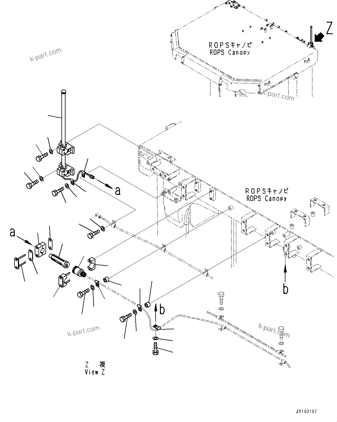 Komatsu parts book diagram for WA800-8E0 S/N 84001-UP: ELECTRICAL UNIT, WIRELESS LAN ANTENNA(#83001-83020)