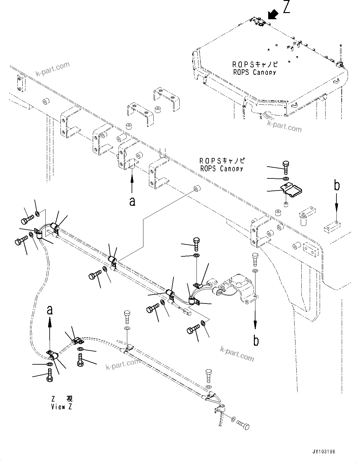 Komatsu parts book diagram for WA800-8E0 S/N 84001-UP: ELECTRICAL UNIT, GPS ANTENNA(#83001-)